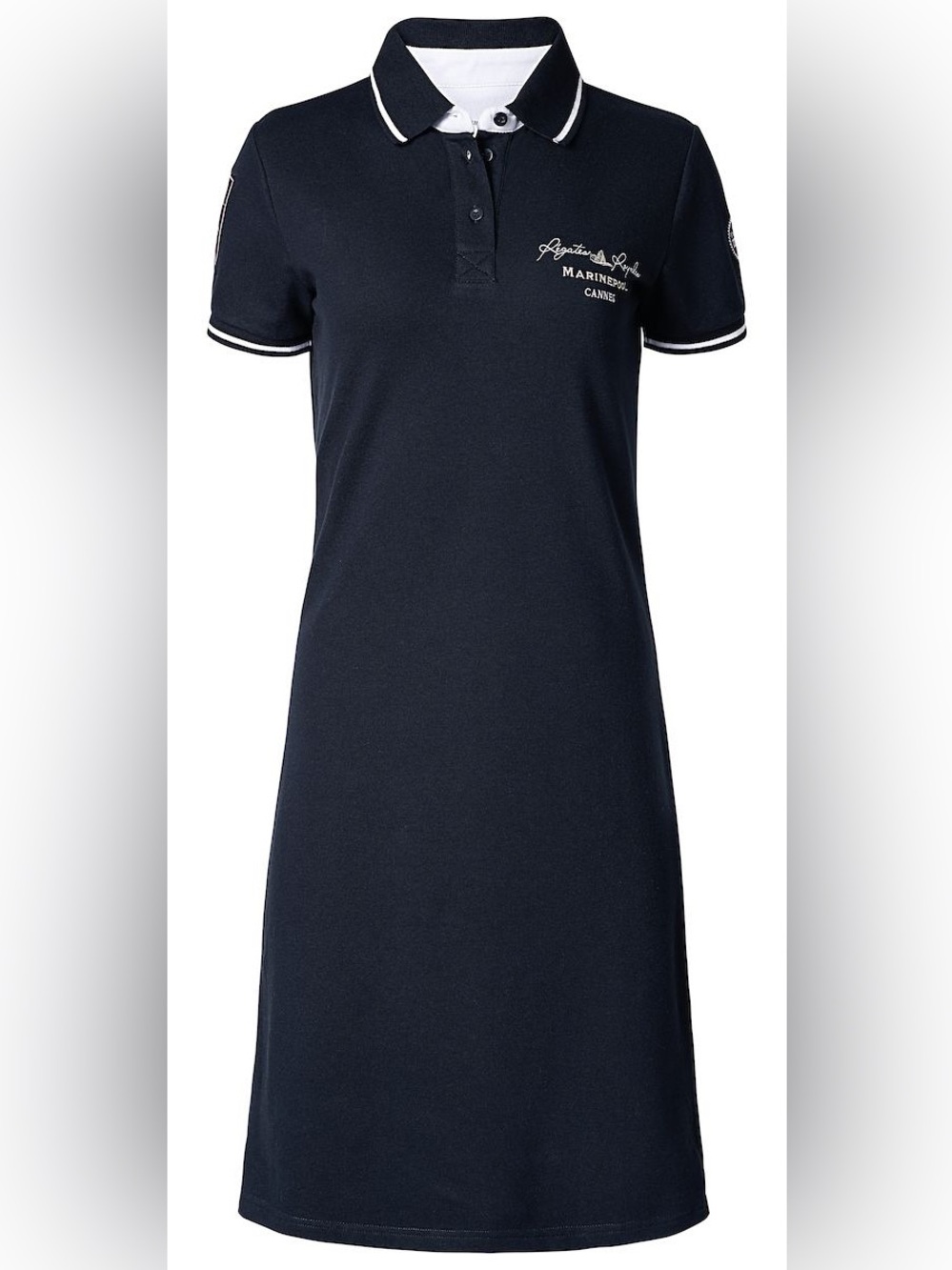 Marinepool RR Hailey Polo Dress – Stretch Cotton – Navy Blue – XS